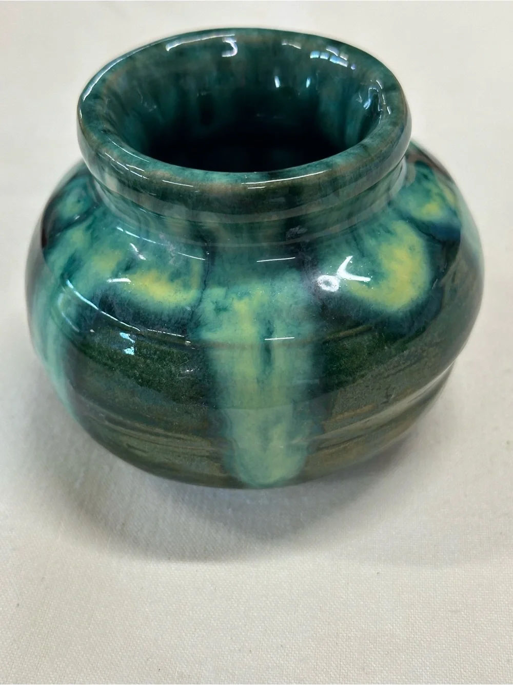 1978 Studio Pottery Vase drip goaze